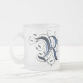 Vintage Initiale R Mattglastasse (Links)