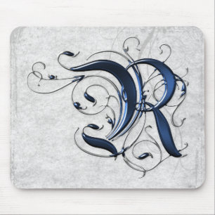 Vintage Initiale R Mousepad