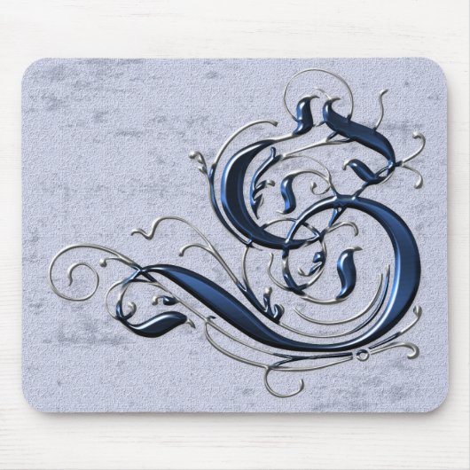 Vintage Initiale S Mousepad (Vorne)