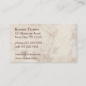 Vintage Initiale T Visitenkarte (Rückseite)