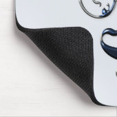 Vintage Initialen B Mousepad (Ecke)