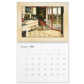 Vintage Innenarchitekturen - Zuhause der 40er Jahr Kalender (Jan 2026)