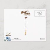 Vintage Insekt Letter and postmark Postkarte (Rückseite)