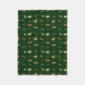 Vintage Insekten Fleece Blanket (Vorderseite)