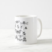 Vintage Insekten Kaffeetasse (VorderseiteRechts)