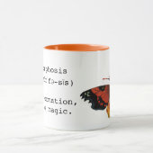 Vintage Insekten oder Bugs, schöner Schmetterling Tasse (Zentrum)