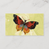 Vintage Insekten oder Bugs, schöner Schmetterling Visitenkarte (Rückseite)