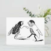 Vintage Insekten tanzen; Bluebottle Fly (Stehend Vorderseite)