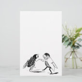 Vintage Insekten tanzen; Bluebottle Fly Briefpapier (Stehend Vorderseite)