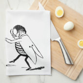 Vintage Insekten tanzen; Bluebottle Fly Geschirrtuch (Viertel Falte)