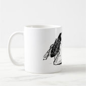 Vintage Insekten tanzen; Bluebottle Fly Kaffeetasse (Links)