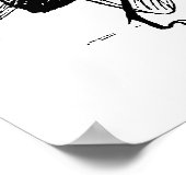 Vintage Insekten tanzen; Bluebottle Fly Poster (Ecke)