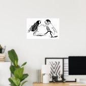 Vintage Insekten tanzen; Bluebottle Fly Poster (Heimbüro)