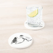 Vintage Insekten tanzen; Bluebottle Fly Sandstein Untersetzer (Seite)