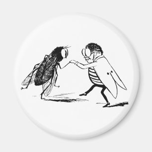 Vintage Insekten tanzen; Schmeißfliege Magnet