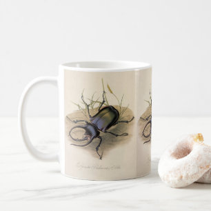 Vintage Insekten und Bugs, Rhinozeroskäfer Kaffeetasse