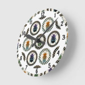 Vintage Insektenkunde Runde Wanduhr (Winkel)