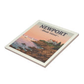 Vintage Insel Newport Rhode Fliese (Seite)