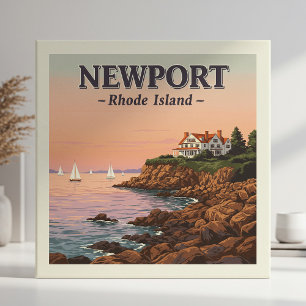 Vintage Insel Newport Rhode Fliese