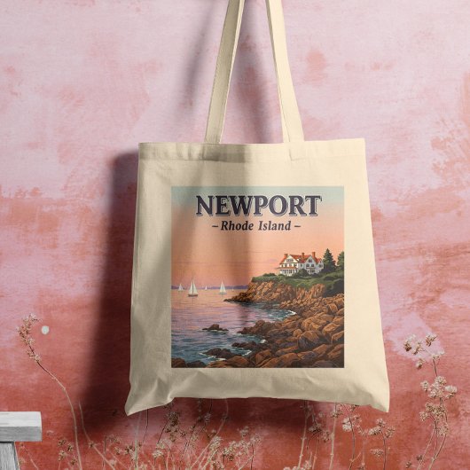 Vintage Insel Newport Rhode Tragetasche
