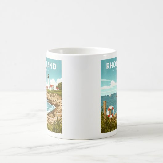 Vintage Insel Rhode Kaffeetasse (Mittel)