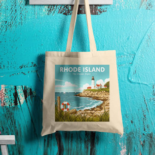 Vintage Insel Rhode Tragetasche