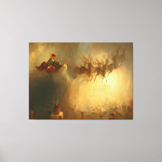 Vintage Insel Santa Over Rhode Leinwanddruck