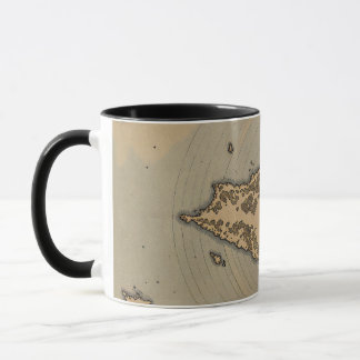 Vintage-Inselkarte Antike Fantasy-Kartographie Tasse