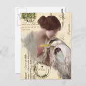 Vintage Inspirationspostkarte Postkarte (Vorne/Hinten)