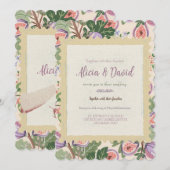 Vintage Inspired Fig Wedding Invitation Einladung (Vorne/Hinten)