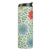 Vintage-Inspired Floral Vine Pattern Thermosbecher (Nach links gedreht)