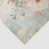 Vintage Inspired Pretty Row of Peonies Background Seidenpapier (Ausschnitt)