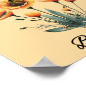 Vintage inspirierende Seifenblume Poster (Ecke)