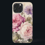 Vintage Inspirierte Aquarellfarben-Rose iPhone 13 Pro Max Hülle<br><div class="desc">Vintag Inspiriert Watercolor Rose Muster Vielen Dank für Ihren Besuch und Einkauf in meinem Geschäft! Meine ganze Liebe</div>