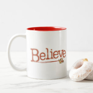 Vintage-Inspirierte Believe-Tasse - Gemütliche Fei Zweifarbige Tasse