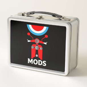 Vintage inspirierte britische Mods und Rockers Metall Brotdose