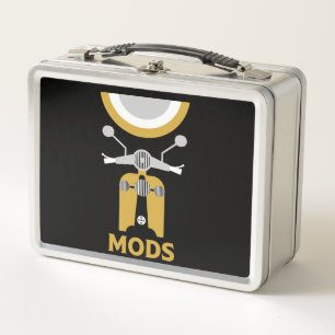Vintage inspirierte britische Mods und Rockers Metall Brotdose