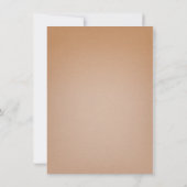 Vintage Inspirierte Einladung zum Hochzeitsfeiern (Rückseite)