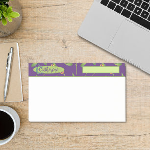 Vintage-inspirierte elegante lila und grüne Blumen Post-it Klebezettel