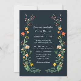 Vintage Inspirierte Gartenhochzeit Einladung