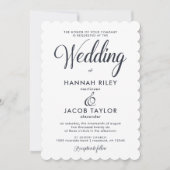 Vintage Inspirierte Hochzeit mit blauer Flora Einladung (Vorderseite)