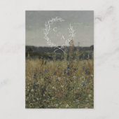 Vintage, inspirierte Hochzeitsdetails Begleitkarte (Rückseite)