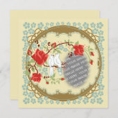 Vintage Inspirierte Liebe Einladung (Vorne/Hinten)