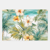 Vintage Inspirierte Ozeane Florals Geschenkpapier Set (Vorderseite 3)