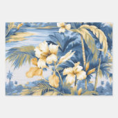 Vintage Inspirierte Ozeane Florals Geschenkpapier Set (Vorderseite 2)