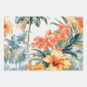 Vintage Inspirierte Ozeane Florals Geschenkpapier Set (Vorderseite)