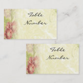 Vintage Inspirierte Tischnummern Platzkarte (Vorne/Hinten)