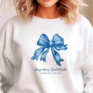 Vintage Inspirierte Toile French Blue Wedding Part Sweatshirt