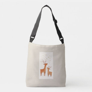 Vintage Inspirierte Waldkabine Cross-Body-Tasche. Tragetaschen Mit Langen Trägern