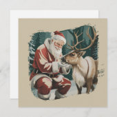 Vintage inspirierte Weihnachten Retro Weihnachtsma (Vorne/Hinten)